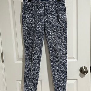 Old Navy Blue Floral Pixie Pants